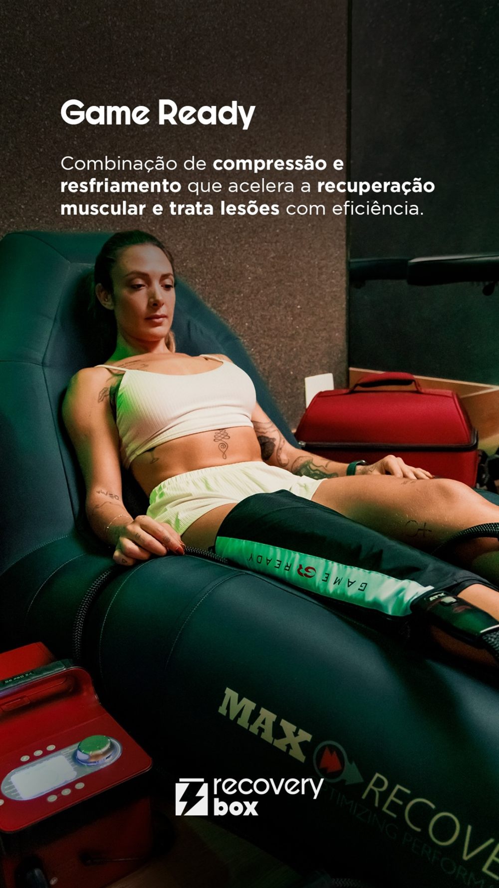 Game Ready: compressão com resfriamento para acelerar a recuperação