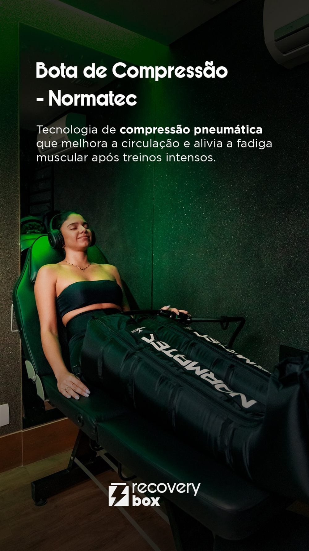 Normatec: bota de compressão pneumática para circulação e recuperação das pernas